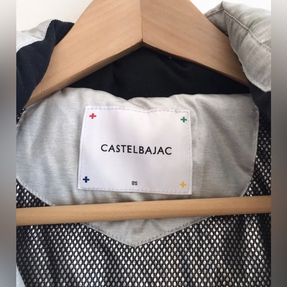 CASTELBAJAC Goose Down Blue Fox Hooded Puffer Coat Womens Size XS - Picture 3 of 16